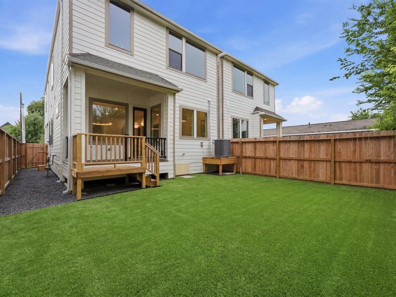 Exterior details and patio area of a home in , Houston (Image 3).