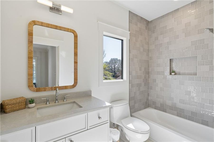 Furnished interior view inside a new home in , Atlanta (Image 11).