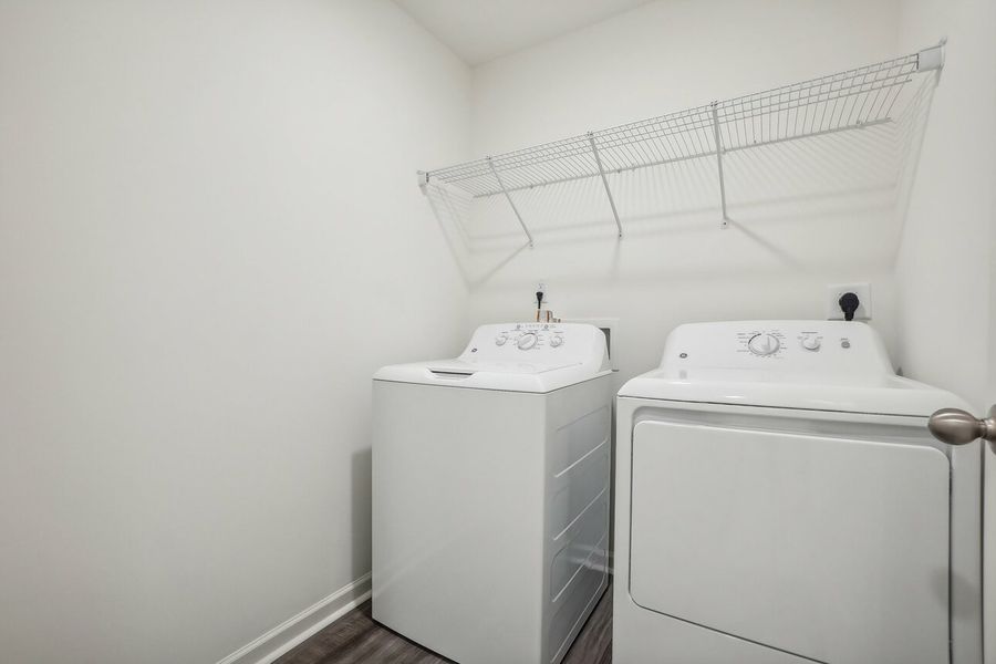 Furnished interior in a model home at Walker Station in Wilson (Image 11).