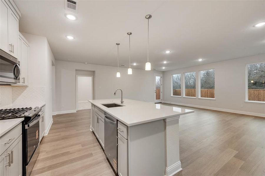 Furnished interior view inside a new home in Creekside of Crowley, Crowley (Image 9).