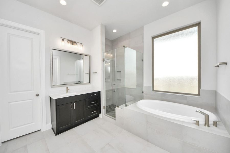 Furnished interior view inside a new home in Marvida, Cypress (Image 13).