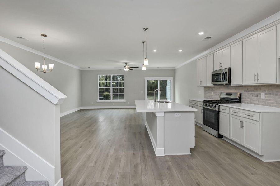 Furnished interior view inside a new home in Lake Carolina Townhomes, Columbia (Image 13).