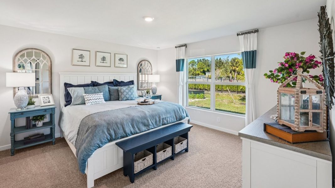 Furnished interior view inside a new home in Coral Bay - Express & Tradition, North Fort Myers (Image 22).