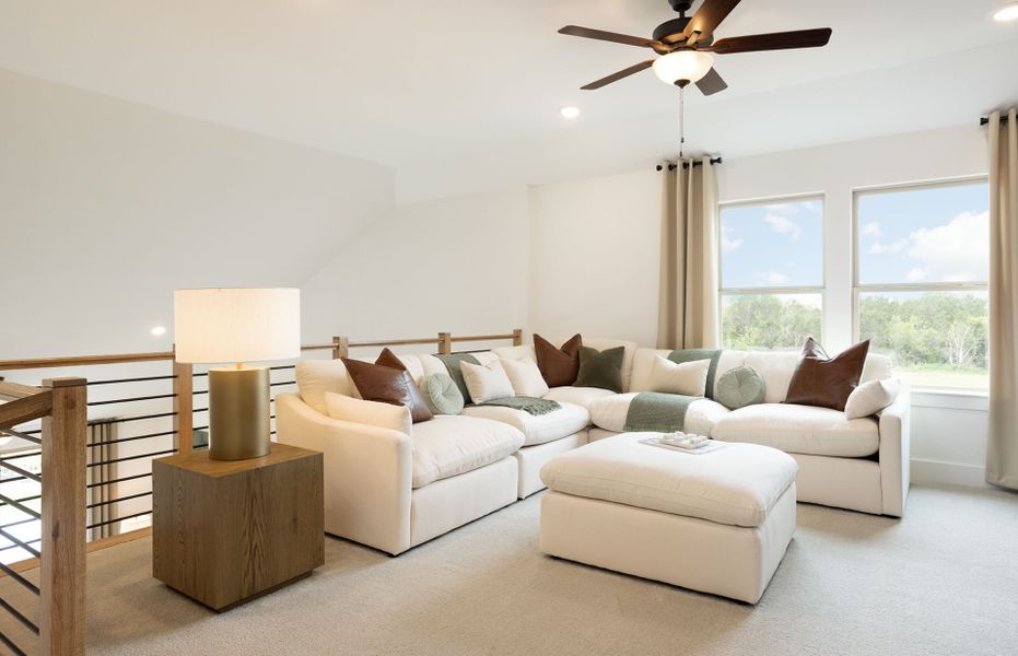 Representative furnished interior of a home built from the Hamilton by Pulte Homes in Sunfield, Mustang Ridge (Image 15).