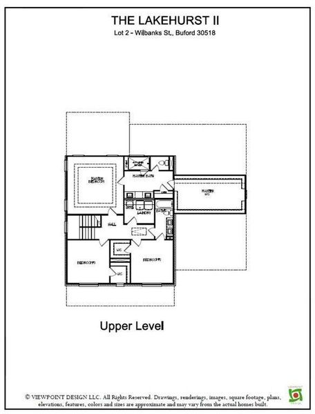 2D floor plan layout of this home in , Buford, GA (Image 7).