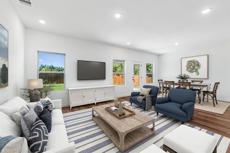 Furnished interior view inside a new home in Caldwell Lakes, Dallas (Image 18). Furnished interior view inside a new home in Caldwell Lakes, Dallas (Image 18).