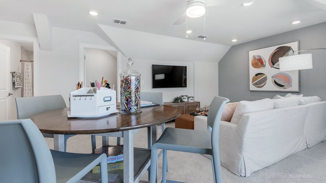 Representative furnished interior of a home built from the Promenade by Epcon Communities in The Courtyards at Bailey Farms, Dacula (Image 48).