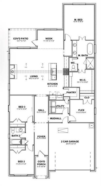 2D floor plan layout of this home in The Lakes at Parks of Aledo, Aledo, TX (Image 4). 2D floor plan layout of this home in The Lakes at Parks of Aledo, Aledo, TX (Image 4).