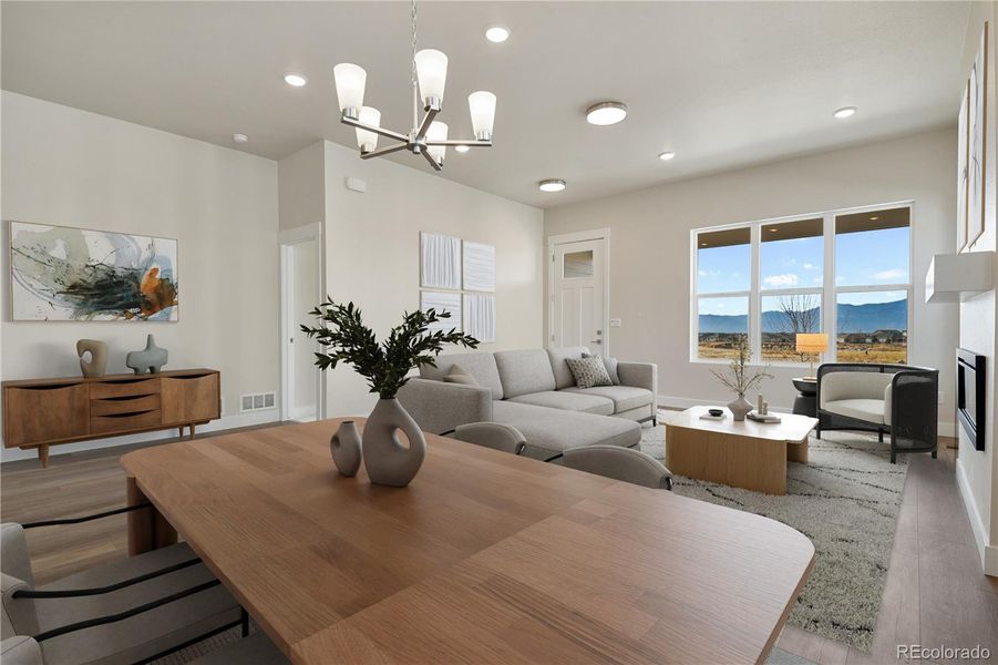 Dining room. Virtually Staged