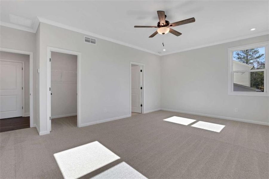 Spacious, unfurnished interior of a new home in The Paddocks at Doc Hughes, Buford (Image 48).