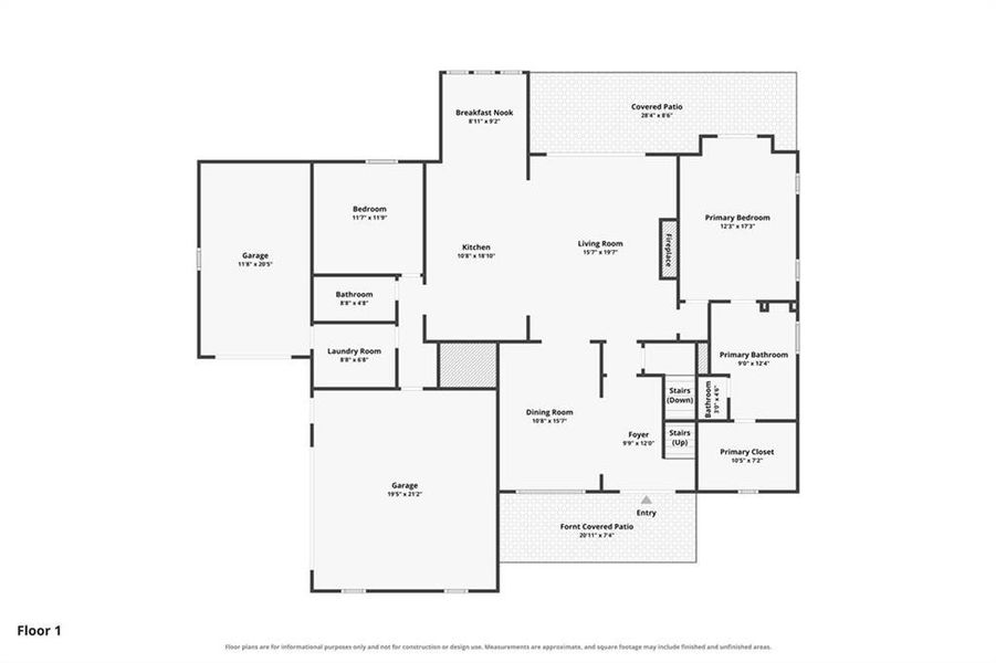 2D floor plan layout of this home in , Bishop, GA (Image 5).