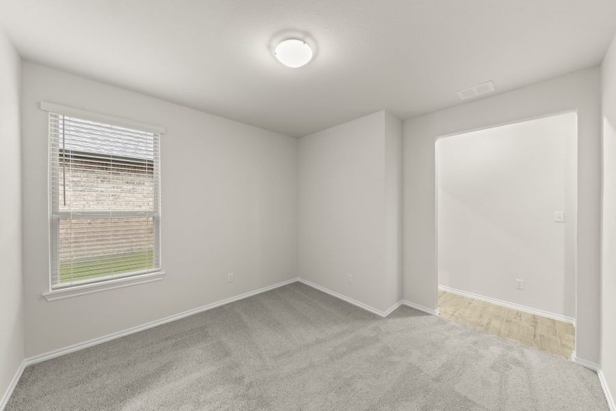 Representative exterior photo of a completed home built from the Willow by Impression Homes in Northspur, Terrell, TX (Image 16). Representative exterior photo of a completed home built from the Willow by Impression Homes in Northspur, Terrell, TX (Image 16).