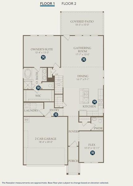 2D floor plan layout of this home in Ryehill, Sugar Land, TX (Image 2). 2D floor plan layout of this home in Ryehill, Sugar Land, TX (Image 2).