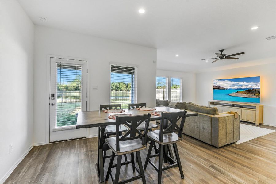 Furnished interior view inside a new home in Summerwood Trails, Willis (Image 9). Furnished interior view inside a new home in Summerwood Trails, Willis (Image 9).