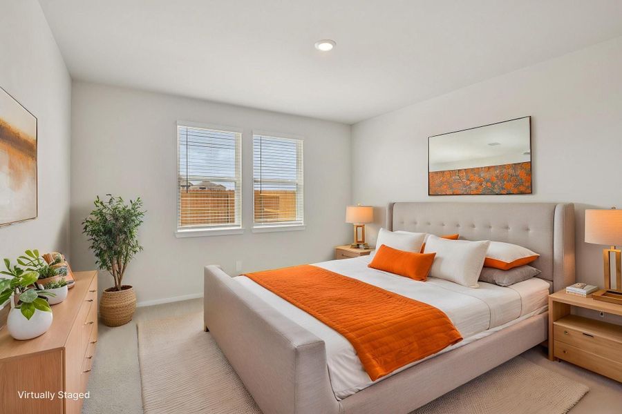 Furnished interior view inside a new home in Sanford Farms - Traditional Series, Waller (Image 5).