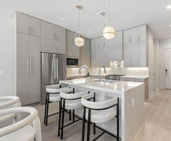 Furnished interior view inside a new home in , Dallas (Image 7). Furnished interior view inside a new home in , Dallas (Image 7).