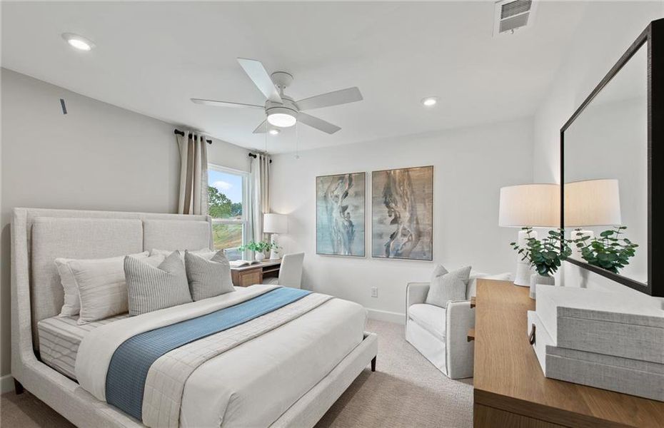 Furnished interior view inside a new home in Watermist at Mirror Lake, Villa Rica (Image 29).