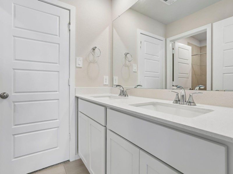 Furnished interior view inside a new home in Heights of Barbers Hill, Baytown (Image 7).