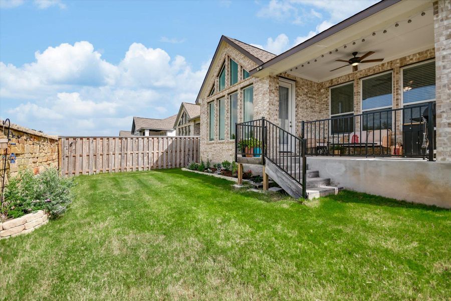 Manageable back yard space