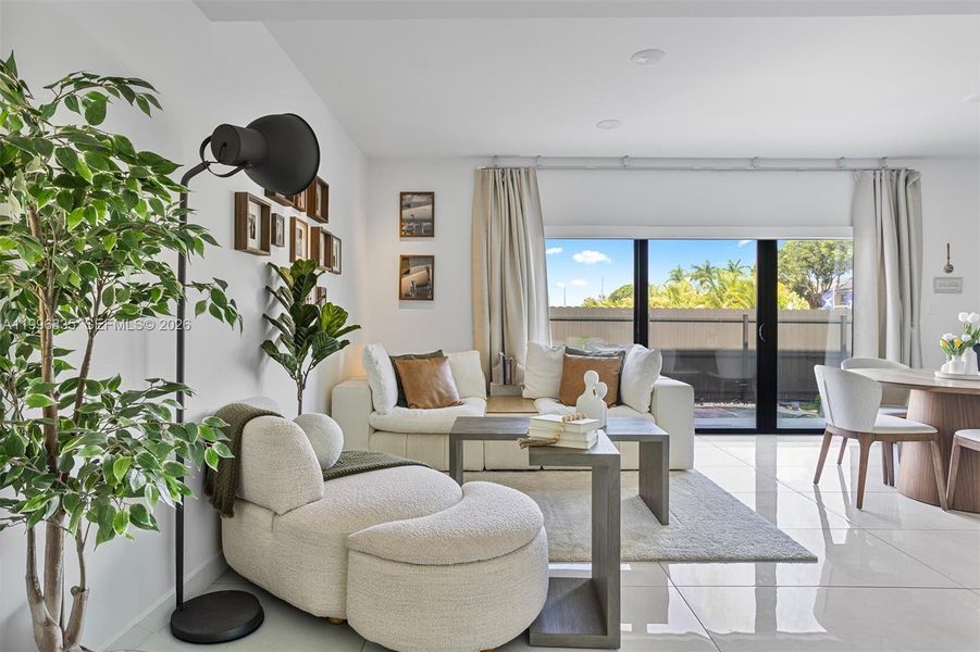 Furnished interior view inside a new home in , Florida City (Image 31).