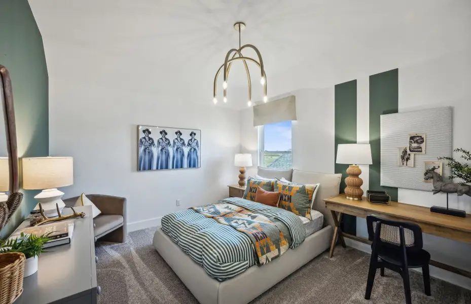 Furnished interior view inside a new home in Westside Preserve, Midlothian (Image 4).