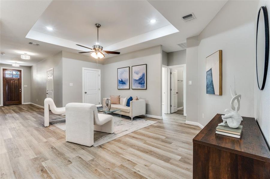 Furnished interior view inside a new home in , Fort Worth (Image 11).