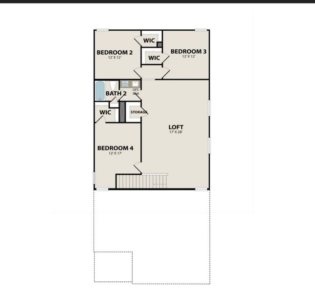 2D floor plan layout for the The San Marcos by Davidson Homes LLC in Sunterra, Katy, TX (Image 5).