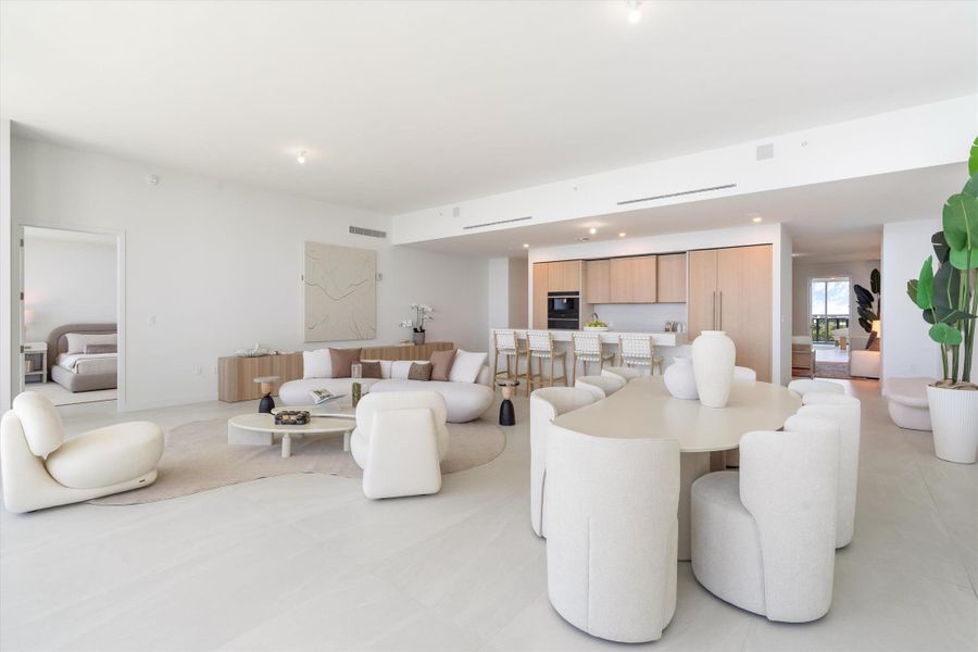 Furnished interior view inside a new home in Casamar, Pompano Beach (Image 6). Furnished interior view inside a new home in Casamar, Pompano Beach (Image 6).