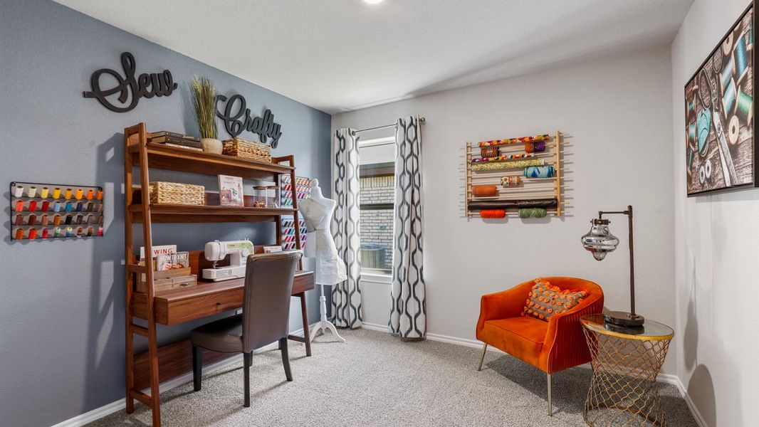 Furnished interior view inside a new home in Rosewood at Beltmill, Fort Worth (Image 31).