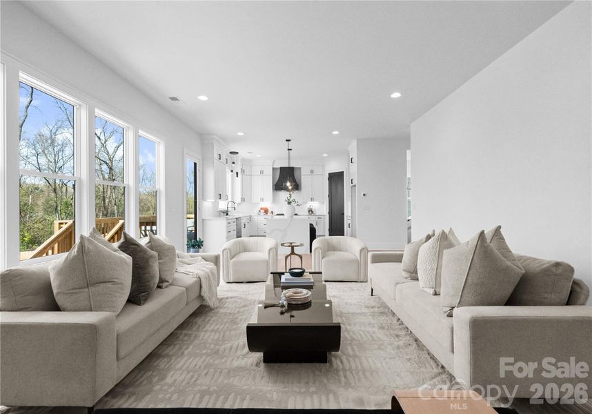 Furnished interior view inside a new home in , Charlotte (Image 8).