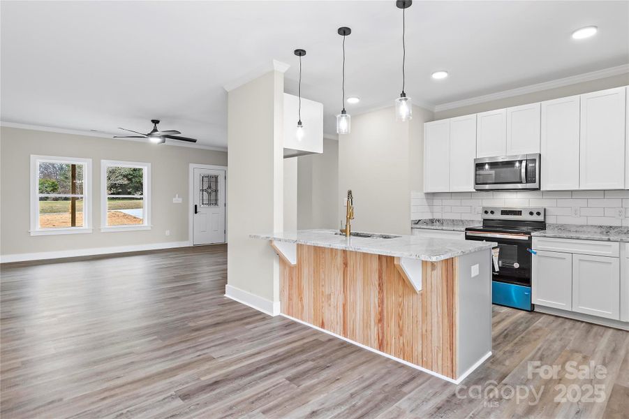 Furnished interior view inside a new home in , Winston-Salem (Image 2).