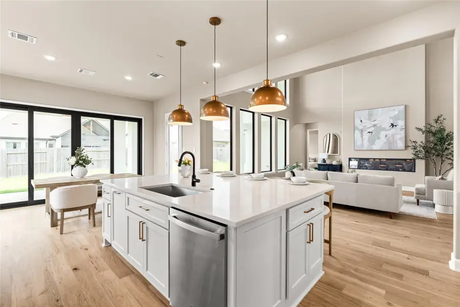 This dream space is ideal for family time and entertaining. The open-concept allows you to simultaneously cook a gourmet meal, interact with people in the living room, and encourage enjoyment of al fresco cocktails. *Virtually Staged*