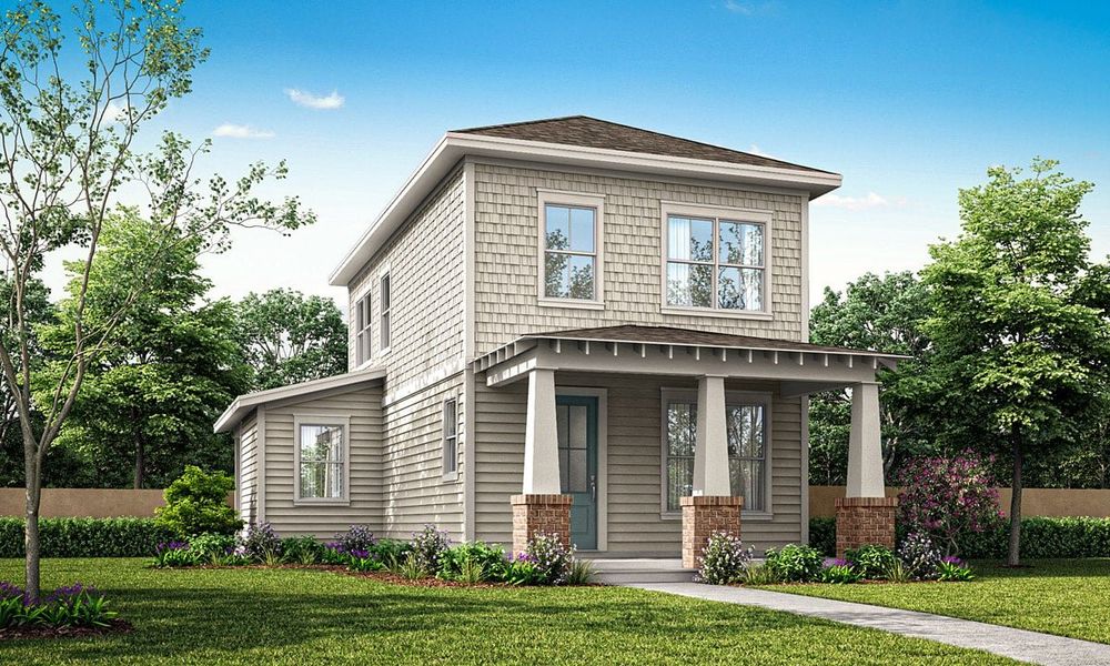 Representative exterior photo of a completed home built from the The Hyde by New Leaf Builders in Riverlights, Wilmington, NC (Image 2). Representative exterior photo of a completed home built from the The Hyde by New Leaf Builders in Riverlights, Wilmington, NC (Image 2).