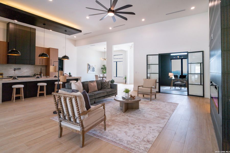Furnished interior view inside a new home in , San Antonio (Image 36). Furnished interior view inside a new home in , San Antonio (Image 36).