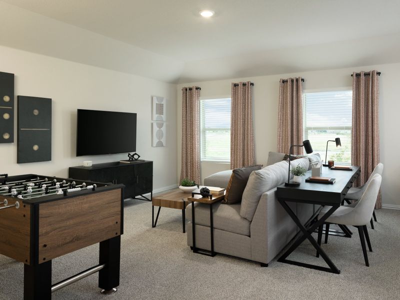 Furnished interior view inside a new home in Stonehaven, Combine (Image 10).