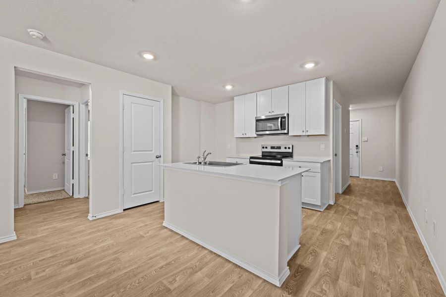 Furnished interior view inside a new home in Ladera, Luling (Image 5). Furnished interior view inside a new home in Ladera, Luling (Image 5).