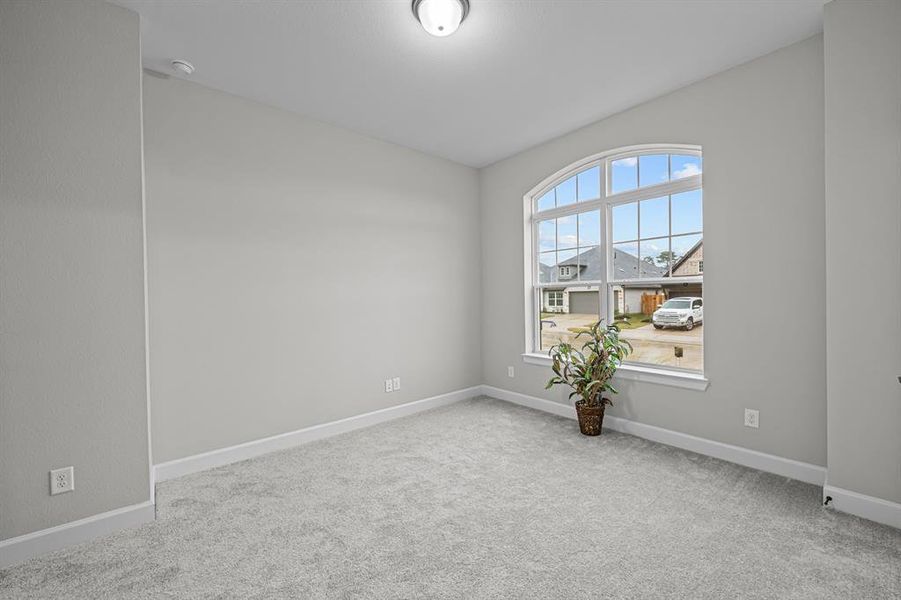 Another view of this spacious bedroom.  Blocked and wired for a fan too!  10 ft ceilings!