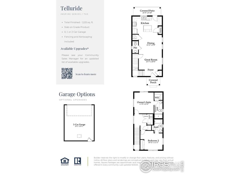 2D floor plan layout of this home in Liberty Draw, Evans, CO (Image 3).