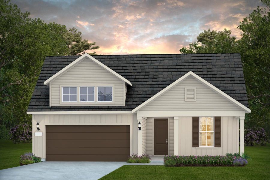 Representative exterior photo of a completed home built from the Mystique by Del Webb in Sun City Texas, Georgetown, TX (Image 18). Representative exterior photo of a completed home built from the Mystique by Del Webb in Sun City Texas, Georgetown, TX (Image 18).