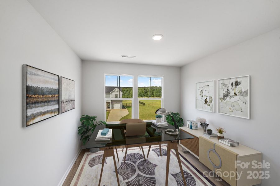 Furnished interior view inside a new home in , Statesville (Image 6).