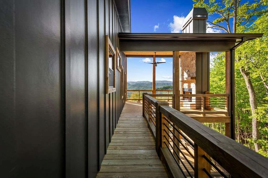 Exterior details and patio area of a home in , Blue Ridge (Image 32).