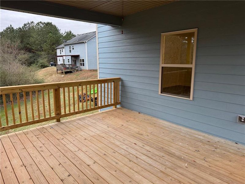 Exterior details and patio area of a home in Magnolia Villas, Cornelia (Image 3). Exterior details and patio area of a home in Magnolia Villas, Cornelia (Image 3).