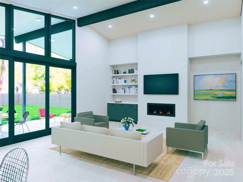 Furnished interior view inside a new home in , Charlotte (Image 9).