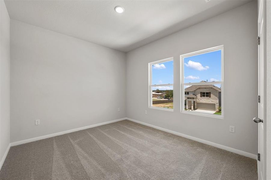 Spacious, unfurnished interior of a new home in The Colony, Bastrop (Image 31). Spacious, unfurnished interior of a new home in The Colony, Bastrop (Image 31).