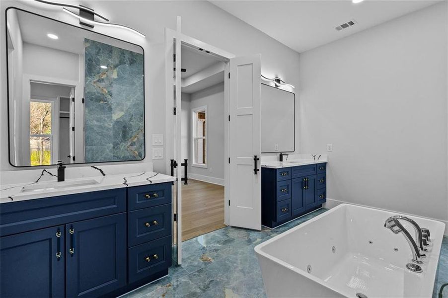 Furnished interior view inside a new home in , Monroe (Image 15).
