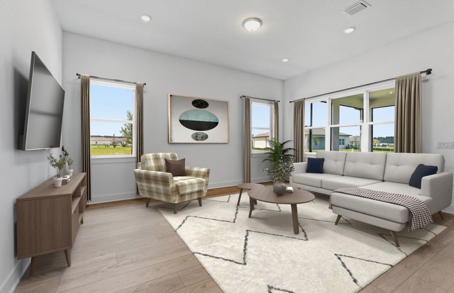 Furnished interior view inside a new home in Del Webb River Reserve, Spring Hill (Image 5).