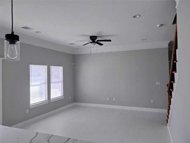 Kitchen area / Gas stove / DW and refrigerator