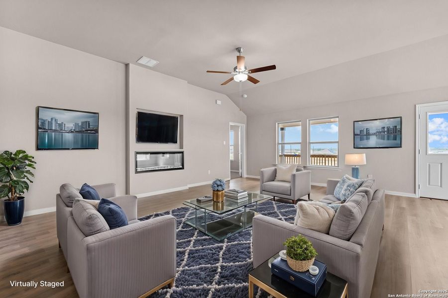 Furnished interior view inside a new home in Greenspoint Heights, Seguin (Image 10).
