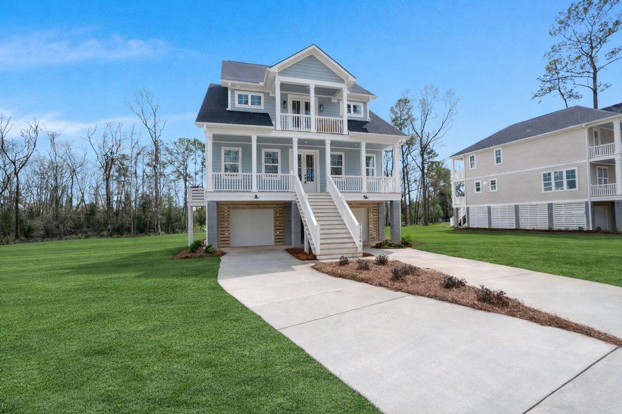 Front exterior of a new home in , Moncks Corner, SC, highlighting curb appeal (Image 17).