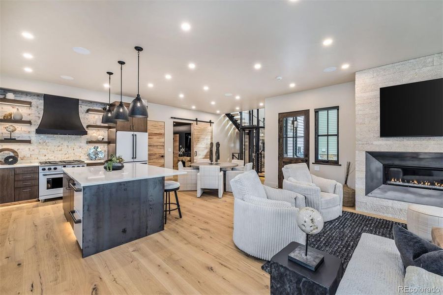 Furnished interior view inside a new home in , Breckenridge (Image 31).